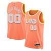 Dres Cleveland Cavaliers Prilagođeni Nike 2025-26 City Edition Naranča Swingman